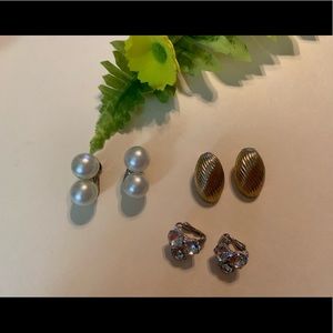 3 pair Vintage Marcella Earrings
